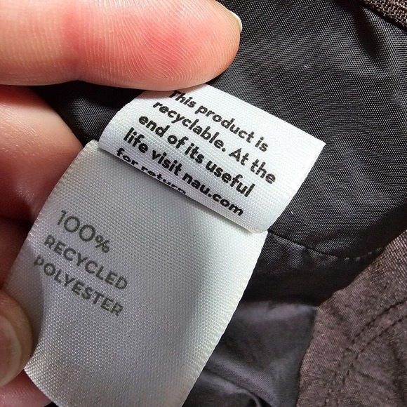 Nau Mens Hooded Full Zip Jacket Brown Size Small Outdoor Technical Shell - Picture 8 of 16